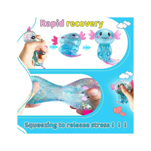 Cute Axolotl Squishy Stress Ball™ – Soft Sensory Fidget Toy for Tweens & Teens | Satisfying Stress Relief Squeeze Toy