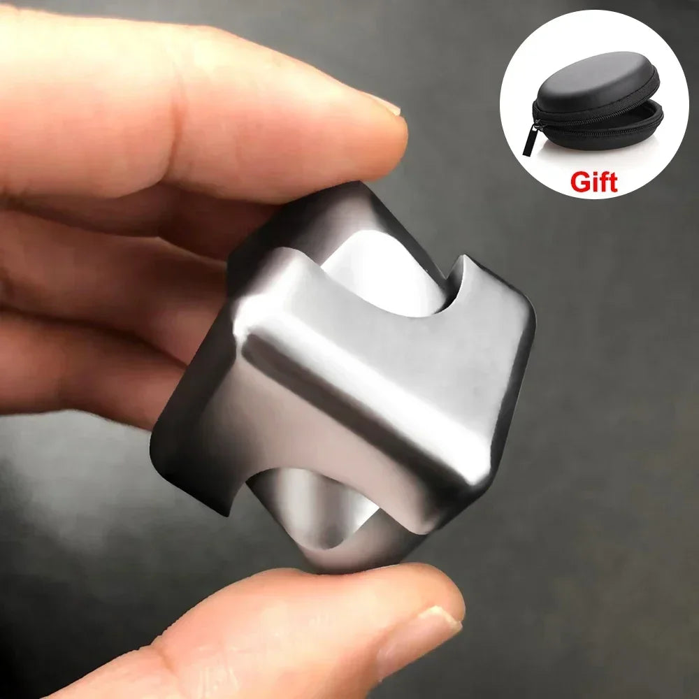 lloy Cube Spinner Gyroscope™ – Metal Fingertip Fidget Toy for Stress Relief & Focus | Portable Anti-Anxiety Spinner for Teens & Adults