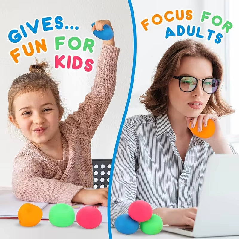Slow Rebound Squishy Stress Ball™ – Sensory Fidget Toy for Kids, Teens & Adults | Soft Anti-Stress Squeeze Ball for Focus & Relaxation