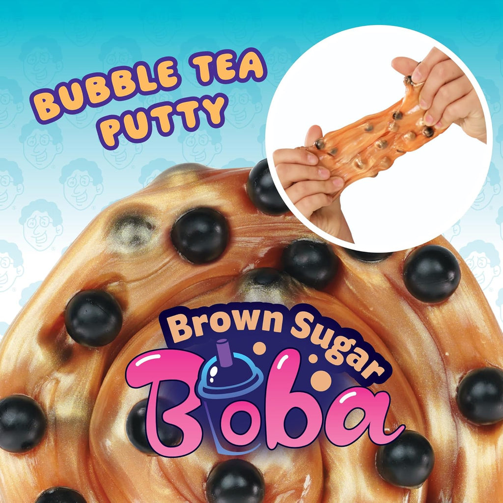 Thinking Putty® - Brown Sugar Boba - Sensory Putty for Kids and Grown Ups in a 4" Tin - Creative and Endless Fun, Stress Relief Therapy Toys, Never Dries Out - Made in USA