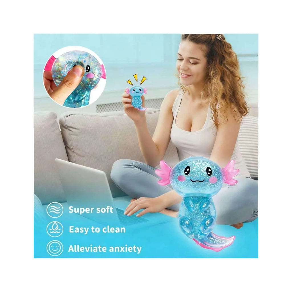 Cute Axolotl Squishy Stress Ball™ – Soft Sensory Fidget Toy for Tweens & Teens | Satisfying Stress Relief Squeeze Toy