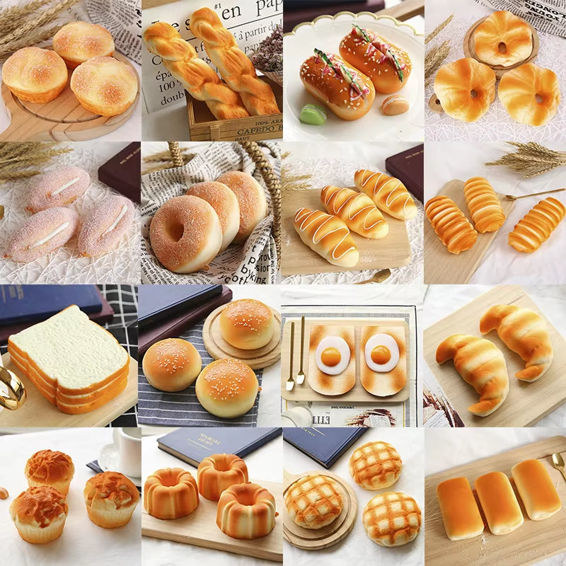 Squishy Food Fidget Toy™ – Slow Rising Bread, Toast & Donut Stress Relief Squishies | Cute Sensory Desk Toys for Tweens & Teens