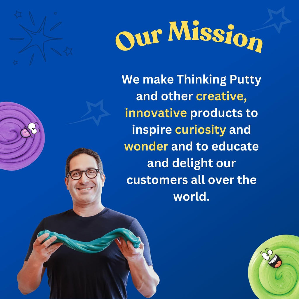 Goodnight Cactus Thinking Putty™ – Color-Changing Sensory Putty for Stress Relief & Creative Fun | Heat-Reactive Fidget Putty for Tweens, Teens & Adults | Made in USA