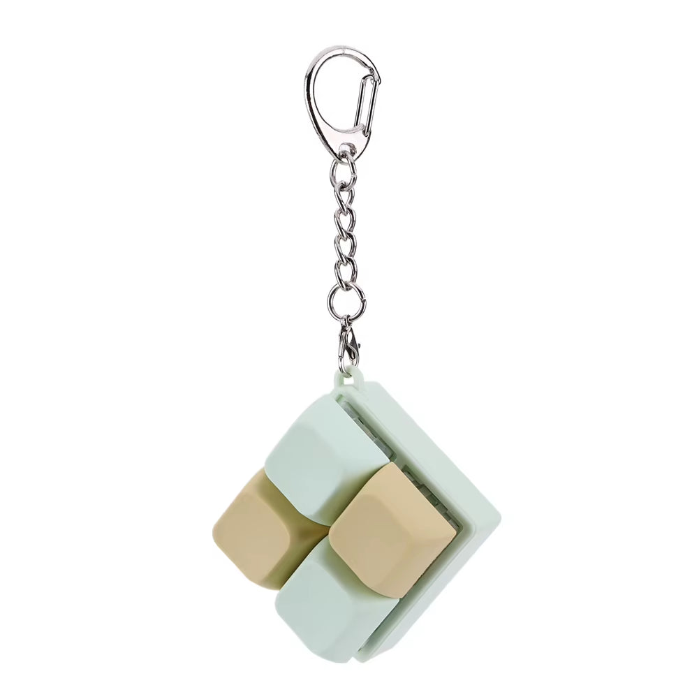 Mini Mechanical Keyboard Fidget Keychain™ – 4-Key Clicky Sensory Fidget Toy for Stress Relief & Focus | DIY Keyboard Switch Tester for Tweens, Teens & Adults