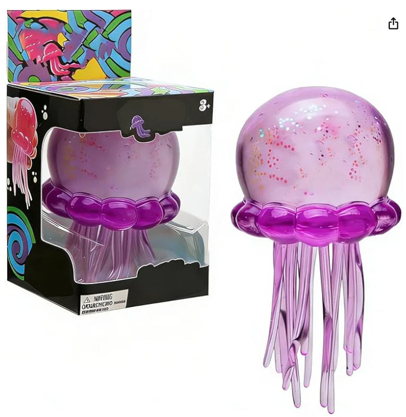 Jellyfish Squishy Stress Ball™ – Ultra Soft Sensory Fidget Toy for Tweens, Teens & Adults | Slow-Rise Squeeze Toy for Stress Relief (Purple)