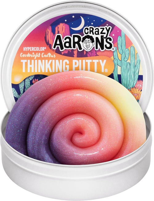 Goodnight Cactus Thinking Putty™ – Color-Changing Sensory Putty for Stress Relief & Creative Fun | Heat-Reactive Fidget Putty for Tweens, Teens & Adults | Made in USA