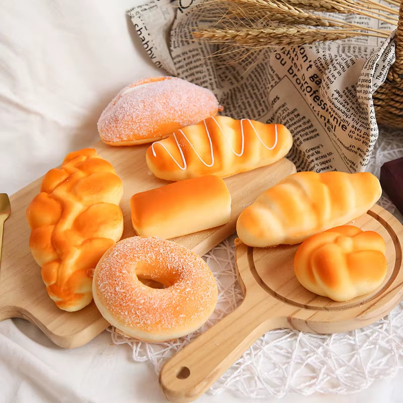 Squishy Food Fidget Toy™ – Slow Rising Bread, Toast & Donut Stress Relief Squishies | Cute Sensory Desk Toys for Tweens & Teens